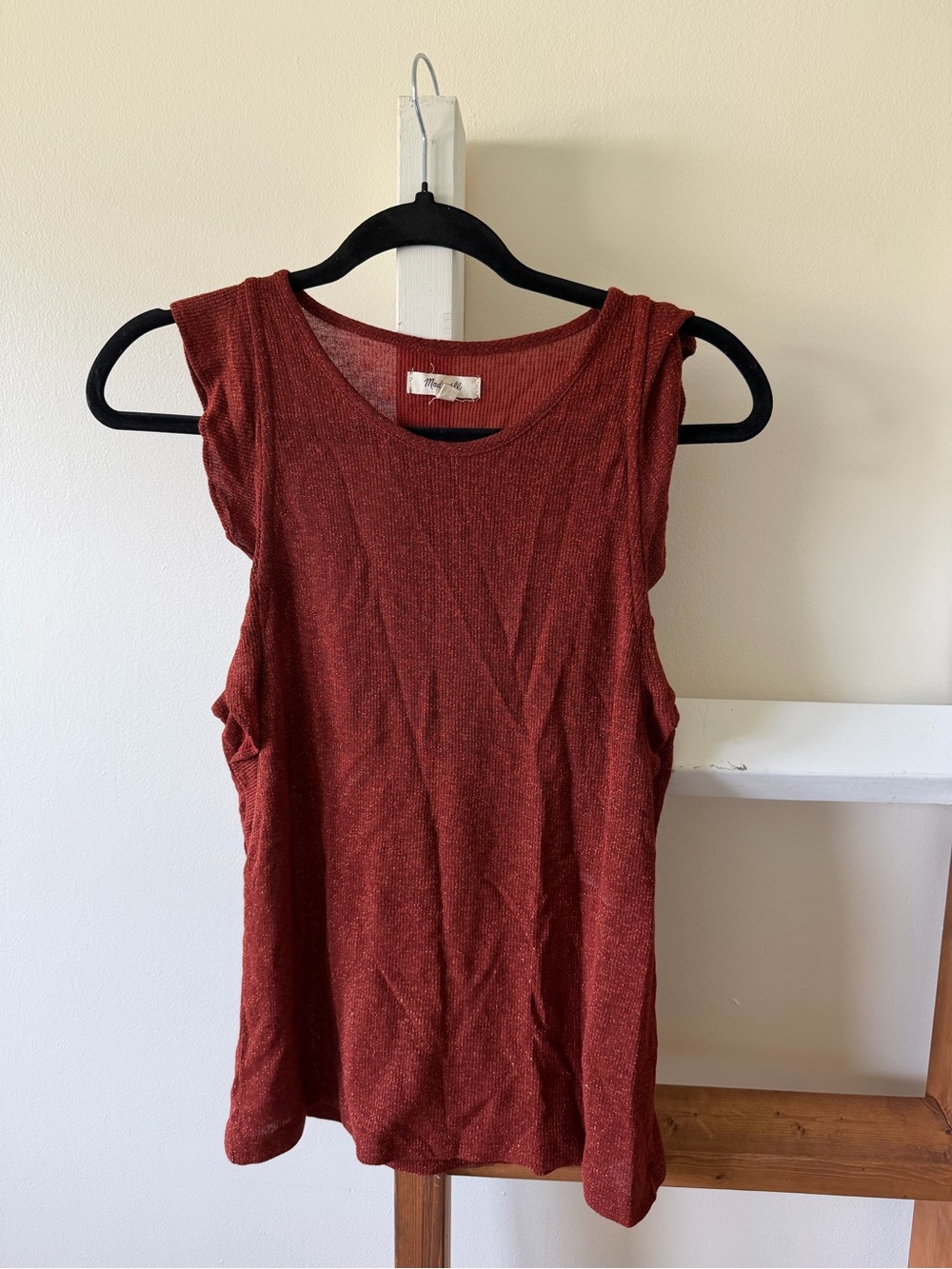 Madewell Rust Metallic Tank Top